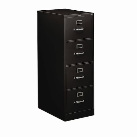 Hon 18-1/4" W 4 Drawer File Cabinet, Black, Legal H314C.P.P